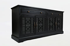 Craftsman Antique Black 70 Media Unit - Ornate Home