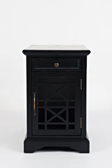 Craftsman Antique Black Power Chairside Table - Ornate Home