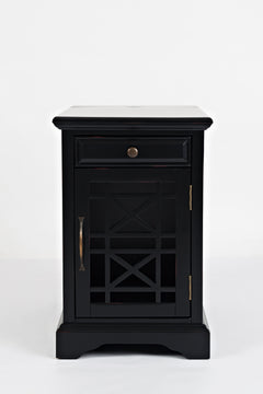 Craftsman Antique Black Power Chairside Table - Ornate Home