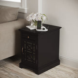 Craftsman Antique Black Power Chairside Table - Ornate Home