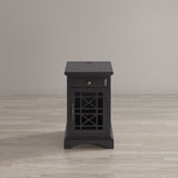 Craftsman Antique Black Power Chairside Table - Ornate Home