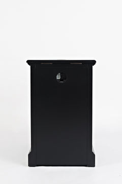 Craftsman Antique Black Power Chairside Table - Ornate Home