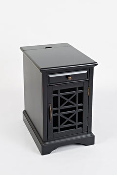 Craftsman Antique Black Power Chairside Table - Ornate Home
