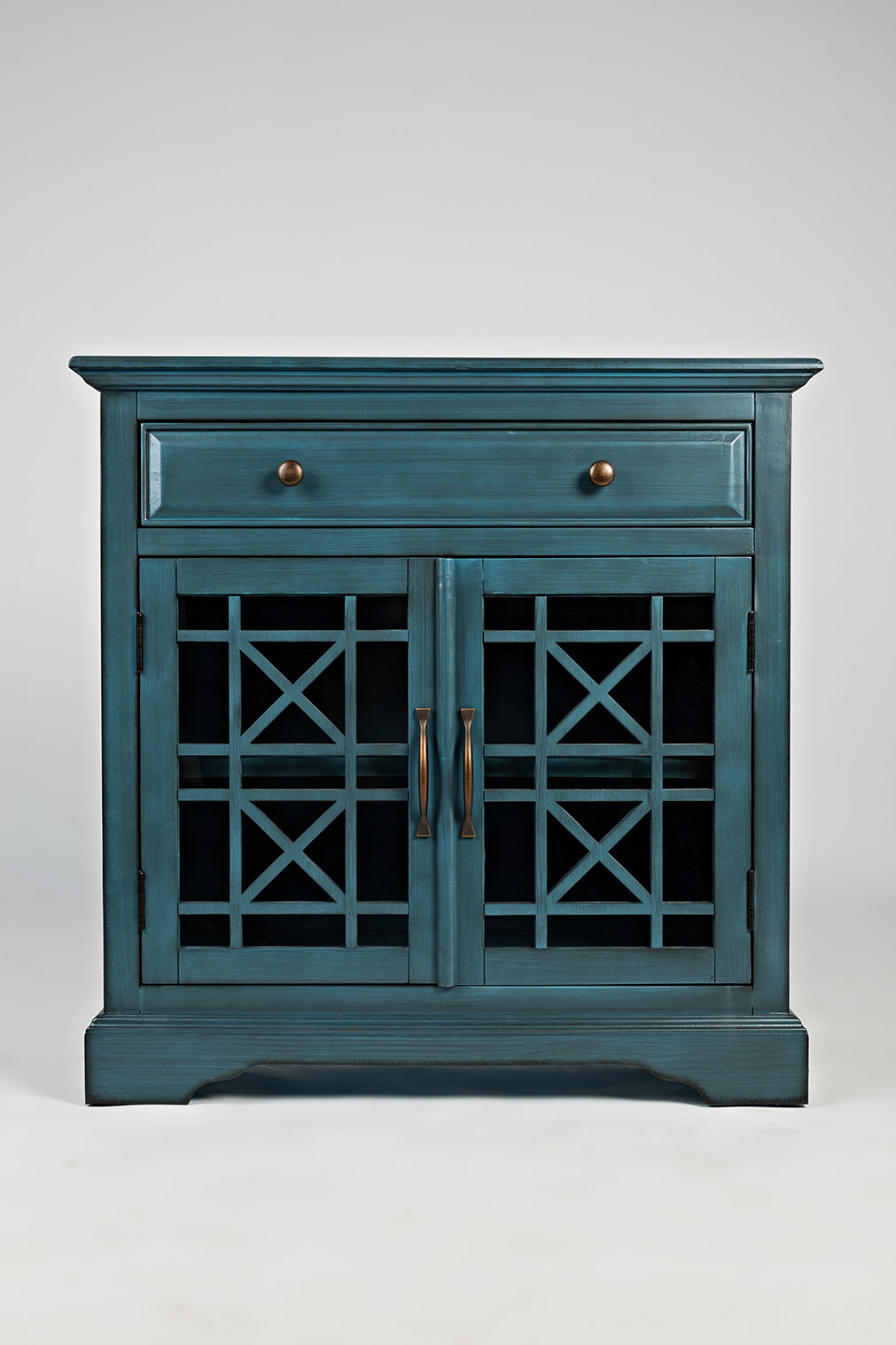 Craftsman Antique Blue 32 Accent Chest - Ornate Home