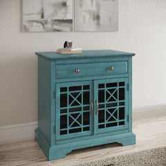 Craftsman Antique Blue 32 Accent Chest - Ornate Home