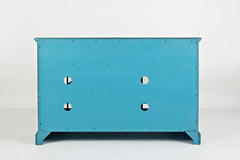 Craftsman Antique Blue 50 Media Unit - Ornate Home