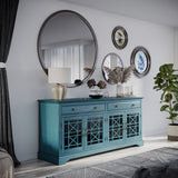 Craftsman Antique Blue 70 Media Unit - Ornate Home