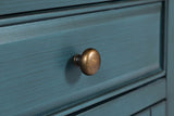 Craftsman Antique Blue 70 Media Unit - Ornate Home