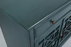 Craftsman Antique Blue 70 Media Unit - Ornate Home