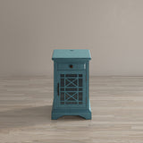 Craftsman Antique Blue Power Chairside Table - Ornate Home