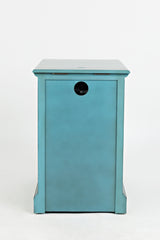 Craftsman Antique Blue Power Chairside Table - Ornate Home