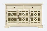 Craftsman Antique Cream 50 Media Unit - Ornate Home