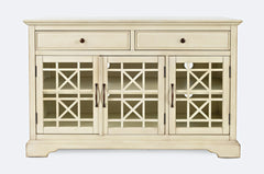 Craftsman Antique Cream 50 Media Unit - Ornate Home