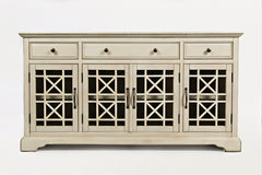 Craftsman Antique Cream 60 Media Unit - Ornate Home
