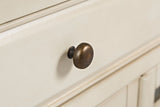 Craftsman Antique Cream 60 Media Unit - Ornate Home