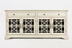 Craftsman Antique Cream 70 Media Unit - Ornate Home