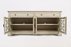 Craftsman Antique Cream 70 Media Unit - Ornate Home
