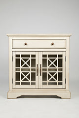 Craftsman Antique Cream Accent Chest - Ornate Home