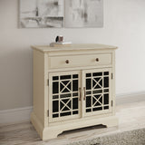 Craftsman Antique Cream Accent Chest - Ornate Home