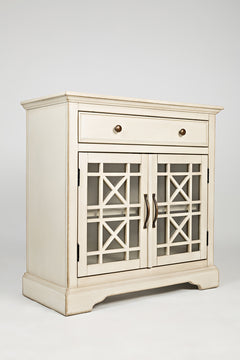 Craftsman Antique Cream Accent Chest - Ornate Home