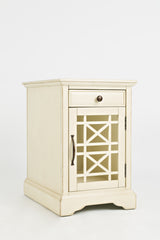 Craftsman Antique Cream Power Chairside Table - Ornate Home