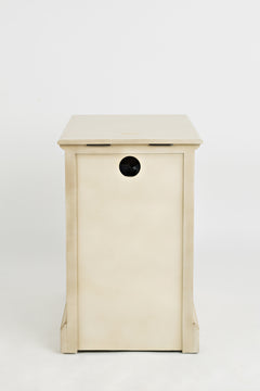 Craftsman Antique Cream Power Chairside Table - Ornate Home