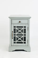 Craftsman Antique Grey Power Chairside Table - Ornate Home