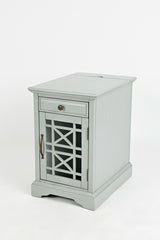 Craftsman Antique Grey Power Chairside Table - Ornate Home