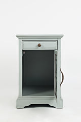 Craftsman Antique Grey Power Chairside Table - Ornate Home
