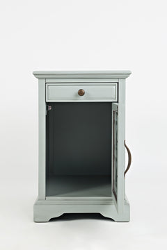 Craftsman Antique Grey Power Chairside Table - Ornate Home