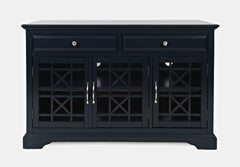 Craftsman Navy Blue 50 Media Unit - Ornate Home