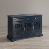 Craftsman Navy Blue 50 Media Unit - Ornate Home