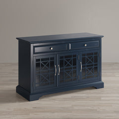 Craftsman Navy Blue 50 Media Unit - Ornate Home