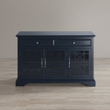 Craftsman Navy Blue 50 Media Unit - Ornate Home