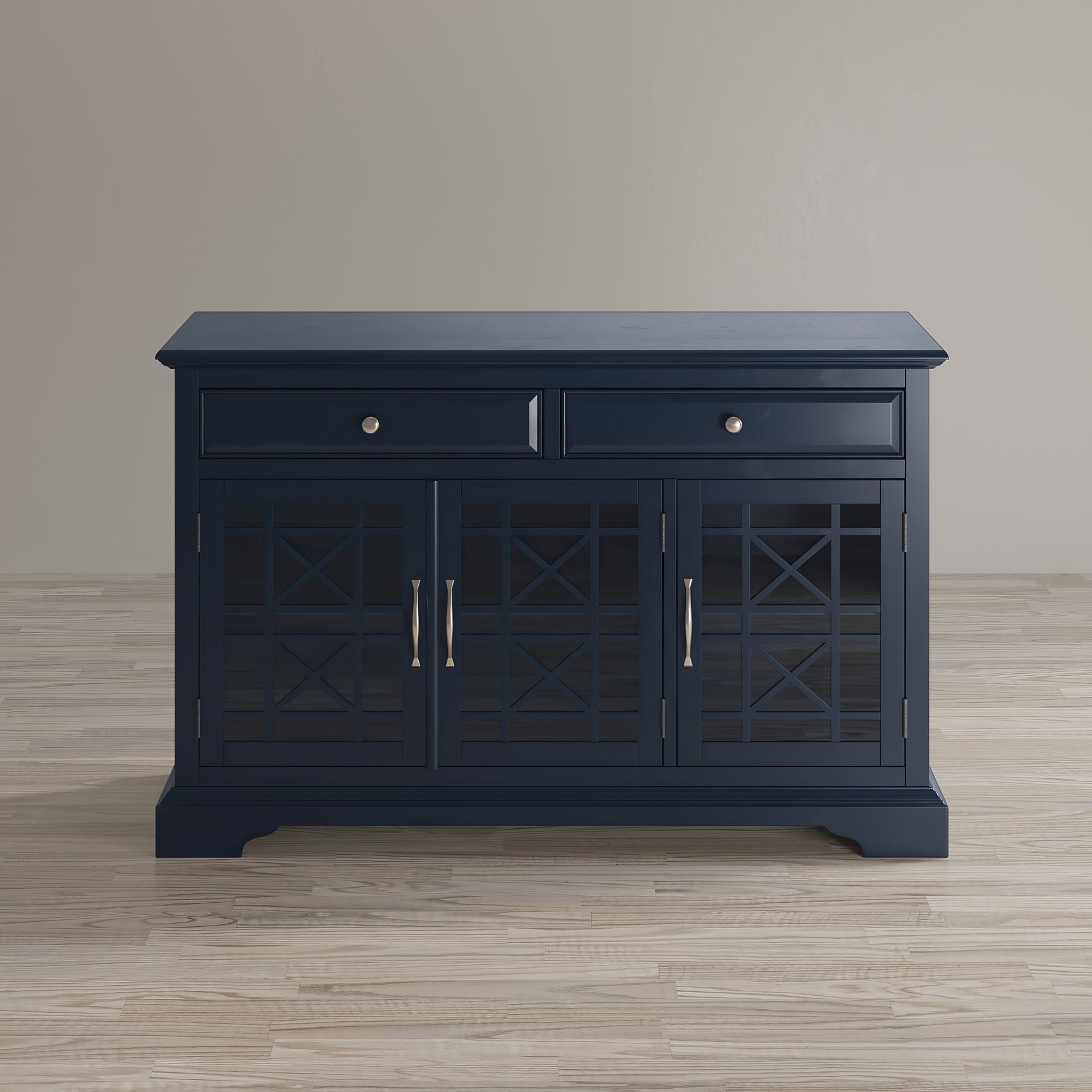 Craftsman Navy Blue 50 Media Unit - Ornate Home