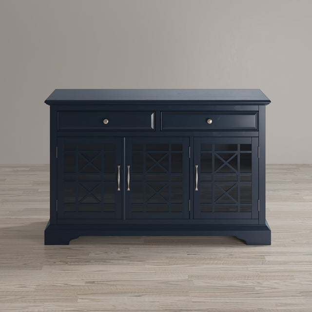 Craftsman Navy Blue 50 Media Unit - Ornate Home
