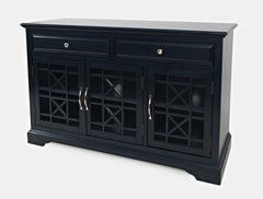 Craftsman Navy Blue 50 Media Unit - Ornate Home