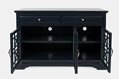 Craftsman Navy Blue 50 Media Unit - Ornate Home