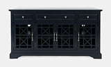 Craftsman Navy Blue 60 Media Unit - Ornate Home