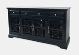 Craftsman Navy Blue 60 Media Unit - Ornate Home