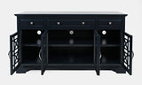 Craftsman Navy Blue 60 Media Unit - Ornate Home