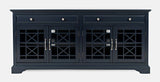 Craftsman Navy Blue 70 Media Unit - Ornate Home