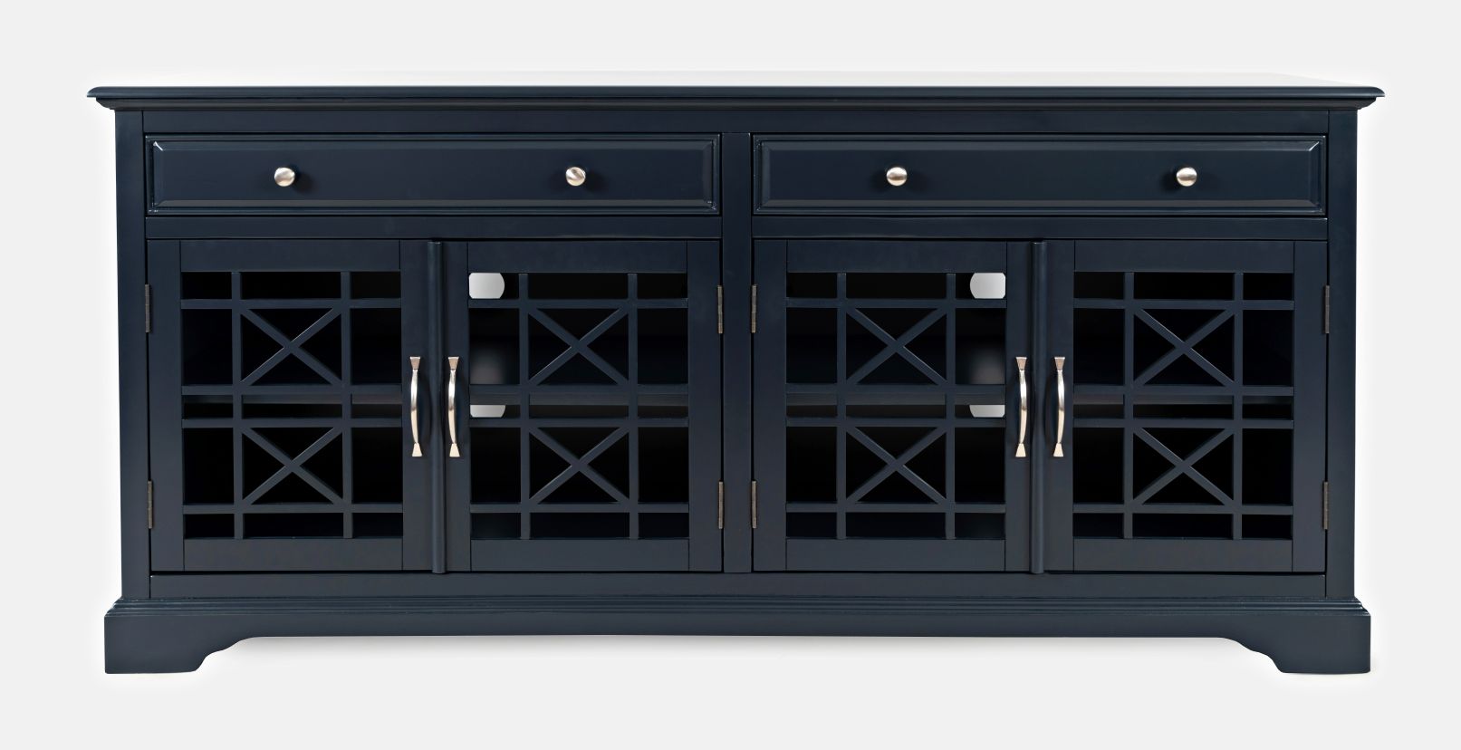 Craftsman Navy Blue 70 Media Unit - Ornate Home