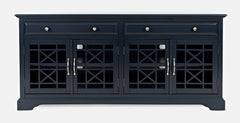 Craftsman Navy Blue 70 Media Unit - Ornate Home