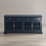 Craftsman Navy Blue 70 Media Unit - Ornate Home