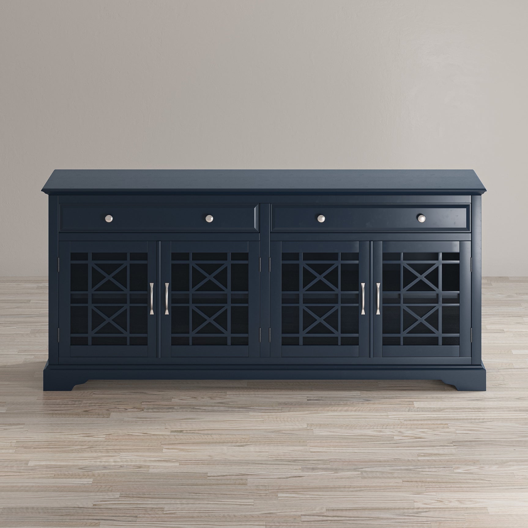 Craftsman Navy Blue 70 Media Unit - Ornate Home