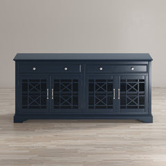 Craftsman Navy Blue 70 Media Unit - Ornate Home