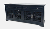 Craftsman Navy Blue 70 Media Unit - Ornate Home