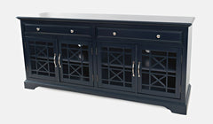 Craftsman Navy Blue 70 Media Unit - Ornate Home