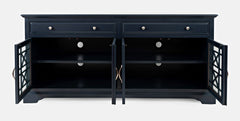 Craftsman Navy Blue 70 Media Unit - Ornate Home